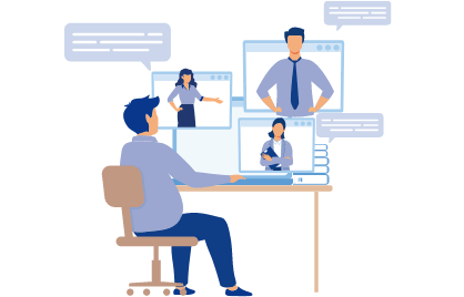 オンデマンドによる動画教材配信のイメージ